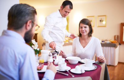 Breakfast in Hotel Alter Wirt Hallbergmoos: eggs and coffee freshly served